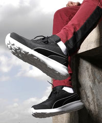 Puma Womens Dazzler WNS Black-White-Deeva Peach Sneaker - 7 UK (31218201)