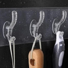 Shivstor 15 Pack Self Adhesive WallHook Heavy DutyHook for Hanging Without Drilling Transparent Nail Free StickyHook Strong Wall Hanger Set of 15 FlowerHook for Kitchen Bathroom Home Storage