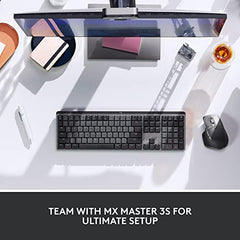 Logitech MX Mechanical Wireless Illuminated Performance Keyboard with Free Adobe Subscription, Linear Switches, Backlit Keys, Bluetooth, USB-C
