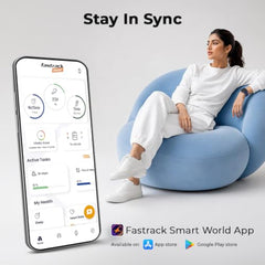 Fastrack Revoltt S1 with 1.83” TFT 2.5D Sqaure Display with Singlesync BT Calling, Heart Rate, SpO2 & Sleep Tracking,IP68,Nitro Fast Charging,Upto 5 Days Battery- Smart Watch for Man and Woman-Wine
