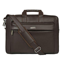 Zipline Laptop bags for men office use | Faux Leather Laptop Bag for Man - Fits 14/15/15.6 inch Laptop/Macbook/Macbook Pro/Tablet Messenger Bags for Mens (1-Brown Bag)