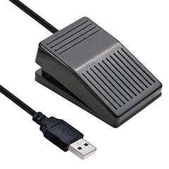 iKKEGOL USB Foot Pedal, USB Single Foot Switch Game Control, One Key Programmable Footswitch Map Mouse Keyboard for Video Game Push to Talk, Transcription HID