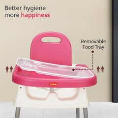 LuvLap 4 in 1 Convertible Baby High Chair with footrest, Convertible to High Chair, Low Chair, & Booster Seat, Essential for Baby Feeding (Green)