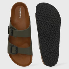 Centrino Sandals for Men | Berkin-Style Slip-On Casual Sandal with Open Toe Design |Lightweight On-Grip Sole for Outdoor Wear|Men Open Toe Buckle Strap Sandals| Summer Slip-On Slipper|Perfect For Monsoon Rainy Season NAVY 13 UK(7313)