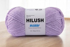 HILUSH Hobby,Wool Yarn dk Acrylic Hand Knitting Yarn Ball (100g/1 Ball),Suitable for Craft amigurumi Shade 001 (Sky Blue)