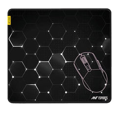 Ant Esports Wolf Mouse Pad 260X210X3mm Anti-fray Stitching, Gaming Mouse Pad Waterproof Surface & Non-Slip Rubber Base Stitched Edges Gaming Mouse Mat for Laptop,Compatible with Laser and Optical Mice