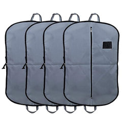 Kuber Industries Pack of 9 Coat Cover | Suit Covers with Zip for Men | Foldable Blazer Bags | Dustproof Storage Bag for Clothes | Grey