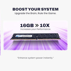 EVM 8GB DDR4 Desktop RAM 3200MHz | Long-DIMM – 1.2V Low Voltage |288-PIN Pin, Intel & AMD Compatible | High-Speed PC Memory Upgrade | 10 Year Warranty (EVMT8G3200U88P)