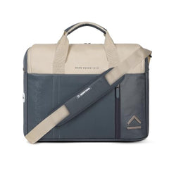 uppercase Omega 02 Pro Messenger Bag 15.6" Laptop Bag 14L Steel Blue | For Men & Women 3 Compartments Fits MacBook & Tablet Padded Scratch Proof Detachable Strap Front Zipper Pocket Trolley Sleeve