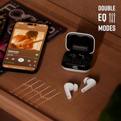 Zebronics Sound Bomb 7 Bluetooth TWS in Ear Earbuds with 60H Playtime, ENC Mic, Rapid Charge, Upto 50ms Gaming Mode, Flash Connect, Voice Assistant, Smooth Touch Control, BT v5.2, Type C (Blue)