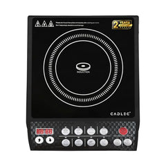 CADLEC CookFusion_5 2000W Induction Cooktop for Home & Kitchen | Powerful Performance, 7 Cooking Modes, LED Display, Auto Shut-Off & Overheat Protection | BIS Approved, 2-Year Warranty | Black