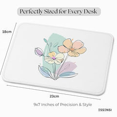 ESSENSI Mouse Pad for Laptop & Desktop | 9x7 Inch Anti-Fray Stitched Edges | Non-Slip Rubber Base | Desk Setup Accessory for Students, Gamers & Professionals (Big Things)