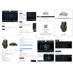 Ant Esports GM320 RGB Wired Gaming Mouse, 12800 DPI Optical Sensor, 8 Programmable Buttons with Rapid Fire, Ergonomic Design, RGB Lighting, Braided Cable, USB Gaming Mouse for PC, Laptop (Black)