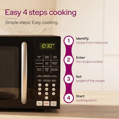 Godrej 25 L with 5 Years Comprehensive Warranty, Airfry Cooking, Steam Clean, Stainless Steel Cavity with 260 Insta Cook Menus, Convection Microwave Oven (GME 725 CF1 PZ, Black)