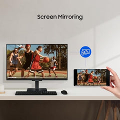 Samsung 27" M5 Smart Monitor with Smart TV Experience (Smartchoice) |FHD 1920 x 1080| Screen Mirroring | IPS Pane l TV Plus| Speakers | Adaptive Sound | Wi-Fi | HDMI |Bluetooth| LS27FM500EWXXL | Black