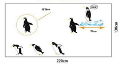 SYGA PVC Vinyl Wall Stickers for Kids Room Self Adhesive Stickers, Penguins