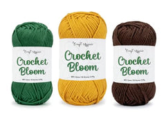 Craft Affair | Crochet Bloom Cotton Yarn 8ply (Each Color 2mm, 77Meter, 50Gram) 100% Pure Cotton | for Knitting Yarn | Craft & DIY Project: Grey, Pink, Off White