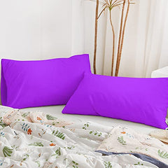 safhome Soft Pillow Covers 20 x 32 Inches - 100% Egyptian Cotton 400 Thread Count Set of 2 Pillow Cover Set Envelope Closure Hotel Quality Pillowcase - Aqua Blue