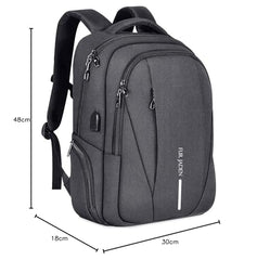 FUR JADEN Laptop Backpack With 15.6 Inch Laptop Compartment | Water Resistant For College School Work for Men & Women | With USB Charging Port