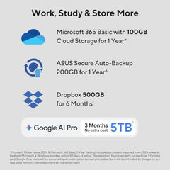 ASUS Vivobook S14 Flip (2026),Snapdragon X X1 26 100,AMD Radeon iGPU,8GB RAM,512GB SSD,FHD+,Touchscreen,14"(35.5 cm),Win 11,M365 Basic(1Y),Office 24,Light Blue,1.39 Kg,TP5408QA-U2093WS,Flip Laptop
