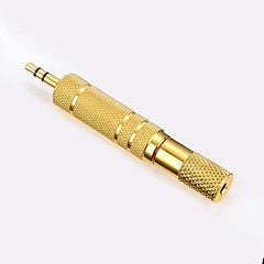 LipiWorld® Headphone Adapter 6.35mm Male to 3.5mm Female and Audio Stereo Plug 3.5mm Male to 6.35mm Female (Available Color 6 Pieces Combo)