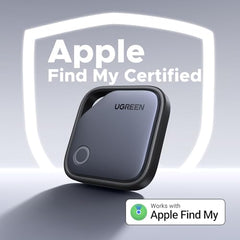 UGREEN FineTrack Tracker Tag Compatible with Apple Find My | 2-Year Replaceable Battery Bluetooth Tracker Compatible with Apple Find My, Item Finder for Keys, Luggage, Wallet
