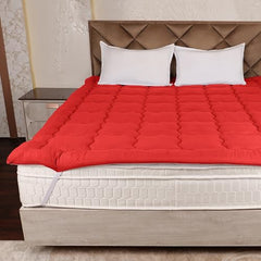 AVI Super Soft 500 GSM Microfiber Bed Mattress Topper for King Size 78x72 Inch | All Season Comfortable Sleep 2 Inch Thick Mattresses Padding King Size -(White, 6.5x6 Feet, 4 Corners Elastic Band)