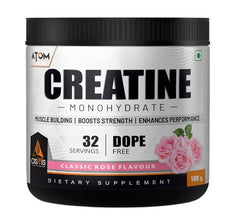 AS-IT-IS ATOM Creatine Monohydrate 100g - 32 Servings |Blue Razz Flavour