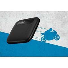 Crucial X6 4TB Portable SSD, Up to 8000MB/s, USB 3.2 USB-C, External Solid State Drive, Reliable Storage for Xbox, PS5, PC and Mac, for Casual Gamers & Home Usage, Black - CT4000X6SSD9