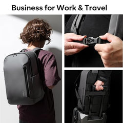 BANGE Durable Business Smart Backpack for Men and Women,can holds 15.6 Inches Laptop Backpack, Waterproof Commute Work Travel Backpack, Flight Carry-On (blue)
