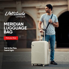LAttitude By Provogue Meridian Set of 2 Trolley Bags Cabin + Medium Polypropylene Hard Suitcase, 8 Spinner Wheels, 2-Pocket Convipack, Recessed Number Lock for Men & Women Ghost Grey/Limestone Grey