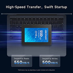 HIKVISION 128 GB 2.5-Inch SATA Internal SSD - 560MB/s Read & 500MB/s Write - 5-Year Warranty (HS-SSD-E100/128 GB)