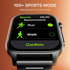 boAt Ultima Ember smartwatch with 1.96” AMOLED Display, AOD, Personalized Fitness Nudges, Functional Crown,100+ Sports Modes, Create Your Own Watchface, smartwatch for man and Woman (Steel Black)
