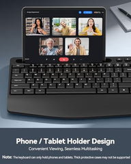 TECKNET Wireless Keyboard and Mouse Combo, Mini Cordless Computer Keyboard and Mouse Set 2.4GHz, Silent Adjustable 1600 DPI, Quiet Click, Lag-Free for Computer, Laptop, PC, Windows, Mac, Chrome OS