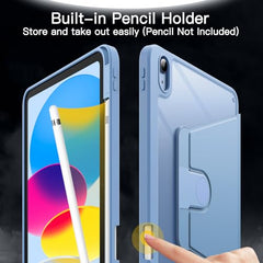 JETech 360° Rotating Case for iPad (A16) 11th/10th Gen, Navy