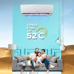 Lloyd 1.5 Ton 3 Star Inverter Split AC (5 in 1 Convertible, Copper, Anti-Viral + PM 2.5 Filter, White with Chrome Deco Strip, GLS18I3FWAGC)