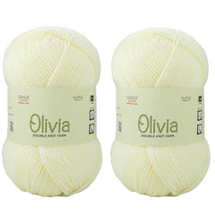 Ganga Acrowools Acrylic Olivia,Double Knit Yarn. Hand Knitting&Crochet Yarn. Oekotex Class 1 Certified. Pack of 2 Balls-100Gms Each. Shade No-Olv012, Maroon