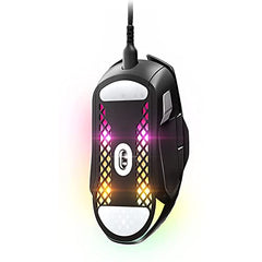 SteelSeries Aerox 3 Wireless Gen 2 - Ultralight 68g Gaming Mouse, 4K Polling, 26K DPI Optical Sensor, 200 Hours Battery Life, IP54, 80 Million Clicks, RGB, Pure PTFE Gliding Feet, Shadow