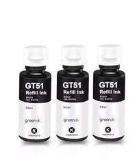 Compatible Inkjet Refill Ink for HP Ink Tank GT51 GT52 Series Replacement Ink for HP 310,315,319,410,415,419,450,510,550,610,GT5810 GT5820,GT5811 Printer (Color Set (BK-70ml 2pc /CMY-70ml))