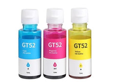 Printer Ink Refill Dye Ink for HP GT53 GT52 Compatible for HP Ink Tank 115, 310, 315, 319, 410, 415, 416, 419, 455, 500, 515, 530, 615, GT 5810, GT 5811, GT 5820 (Bk/C/Y/M(Set of 4))