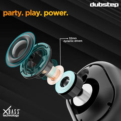 Dubstep Pop 600 Wireless Speaker, 15 Hrs Playtime, 52mm Driver, TWS Pairing, 6W Output Bluetooth Speakers (Grey)