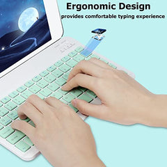 SHARE SUNSHINE Bluetooth Wireless Keyboard and Mouse Combo, Pink Ultra-Slim, Ergonomic, Rechargeable, Compatible with Apple iPad iPhone Samsung Tablet Android PC Mac
