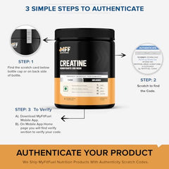 MyFitFuel Micronized Creatine Monohydrate (200 Mesh - Easily Absorbed by Body) | 400 gm, (Natural)