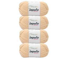 WOAFASHIONS - World of Arts Impulse Hand Knitting & Crochet Yarn, Premium Acrylic, 4 : Medium (Anchor Grey) (100gms / 3.5oz / 200mtr / 218yds)