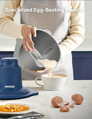 UN1QUE Electirc Chopper for Kicthen, Meat Grinders, 2 Speed Modes, One Touch Operation, 304 Stainless Steel Bowl Food Processor with Egg Whisk & Egg Beater, for Vegetables, Meat, Onion, Garlic, Mince
