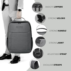 Storite Premium 15.6 Inch Laptop Backpack for Men & Women (Grey)