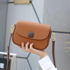 MOMISY Women's Crossbody Sling Bag, Shoulder Handbag with Long Strap, Zipper Closure (Brown)