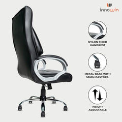 INNOWIN Obama Ergonomic Leatherette Executive High Back Revolving Desk Office Chair (Brown)