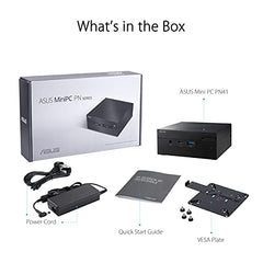 ASUS Compact Tiny Mini PC PN41 (Barebone) with 11th Gen Intel Celeron N4500 Processor (Without RAM, SSD & Windows) fanless, USB Power Delivery, 2.5G LAN, WiFi 6 USB 3.2 Type C, Bluetooth 5.0, Black