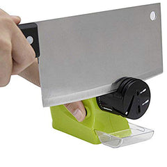 SYGA Electric Knife Sharpener, Multi-Functional Motorized Knife Blade Sharpener, Home Kitchen Knives Sharpening Tool,Portable Knife Grinder for Chef's Top Choice (Green)